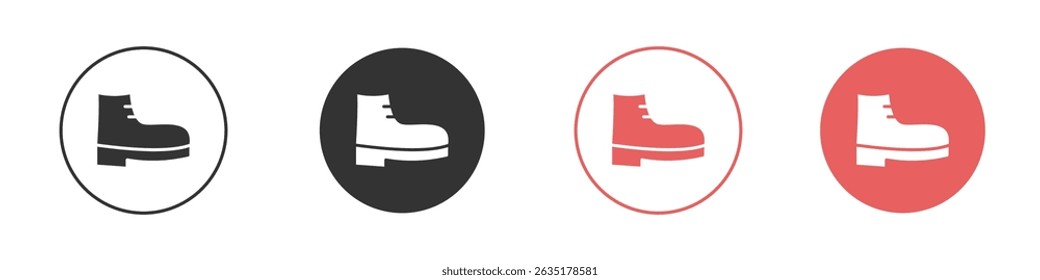Boot icon vector design template simple and clean style