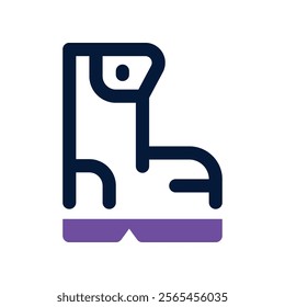 boot icon. vector dual tone icon for your website, mobile, presentation, and logo design.