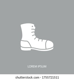 boot Icon. Vector illustration EPS 10.