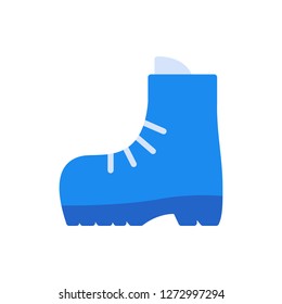 Boot Icon Vector Illustration in Flat Style for Any Purpose