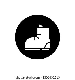 Boot Icon Vector Illustration in Glyph Style for Any Purpose