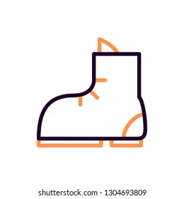 Boot Icon Vector Illustration in Line Style for Any Purpose