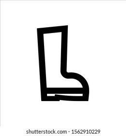 boot icon vector illustration logo template for many purpose. Isolated on white background.