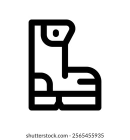 boot icon. vector line icon for your website, mobile, presentation, and logo design.