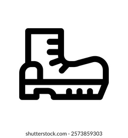 boot icon. vector line icon for your website, mobile, presentation, and logo design.