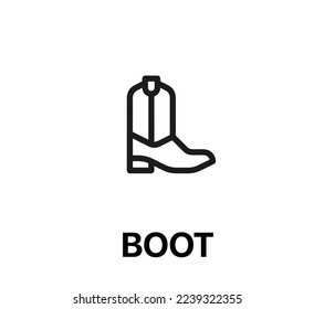 boot icon vector. Linear style sign for mobile concept and web design. boot symbol illustration. Pixel vector graphics - Vector.	