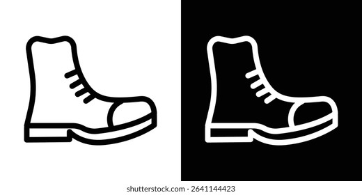 Boot icon vector simple element illustration editable