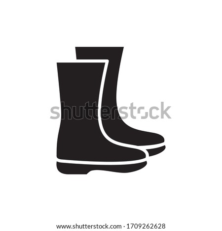 boot icon vector symbol template