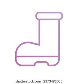 Boot icon with white background vector stock illustration