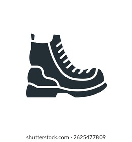 boot icons isolated on White Background. Flat style design