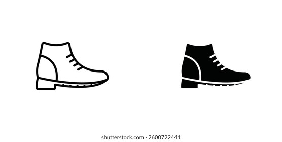 Boot icons set for apps and web ui designs. simple isolated graphics.