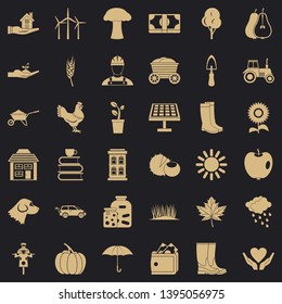 Boot icons set. Simple style of 36 boot vector icons for web for any design