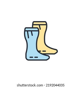 boot icons  symbol vector elements for infographic web