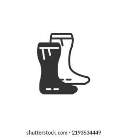 boot icons  symbol vector elements for infographic web