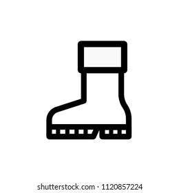 Boot icon,vector illustration. Flat design style. vector boot icon illustration isolated on White background, boot icon Eps10. boot icons graphic design vector symbols.