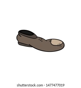boot isolated illustration on a white background in cartoon style.
