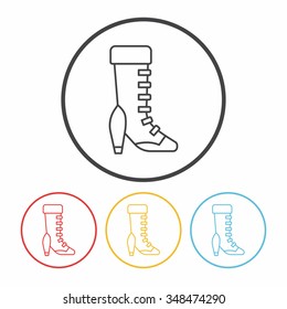 boot line icon
