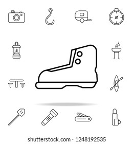 boot line icon. camping icons universal set for web and mobile