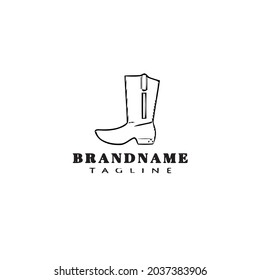 boot logo icon design template modern vector illustration