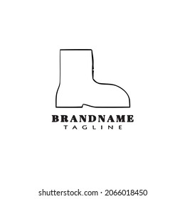 boot logo icon design template modern vector illustration