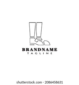 boot logo icon design template modern vector illustration