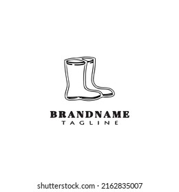 boot logo icon design template modern vector illustration