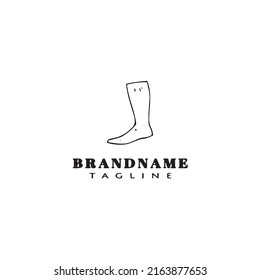 boot logo icon design template modern vector illustration