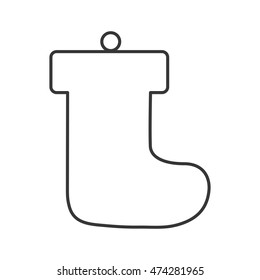boot merry christmas decoration celebration icon. Flat and isolated design. Vector illustration