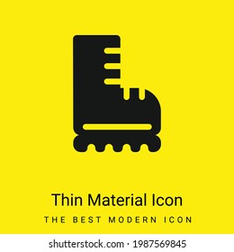 Icono de material amarillo brillante mínimo