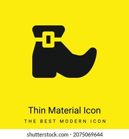 Icono de material amarillo brillante mínimo