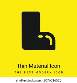 Icono de material amarillo brillante mínimo