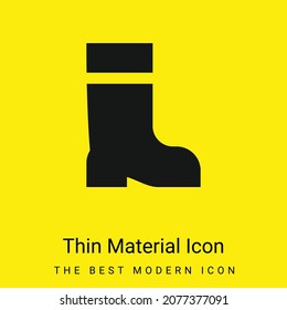 Icono de material amarillo brillante mínimo