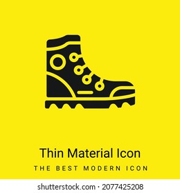 Icono de material amarillo brillante mínimo