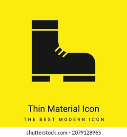 Boot minimal bright yellow material icon