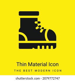 Boot minimal bright yellow material icon