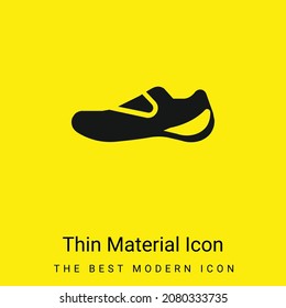 Icono de material amarillo brillante mínimo
