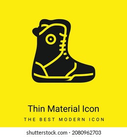 Boot minimal bright yellow material icon