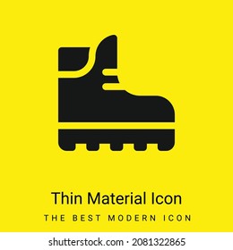 Icono de material amarillo brillante mínimo