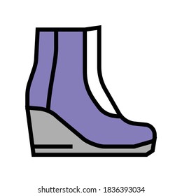 boot model color icon vector. boot model sign. isolated symbol illustration