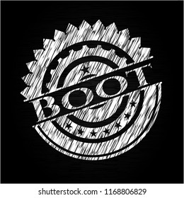 Boot on blackboard