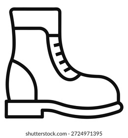 Vector de icono de contorno de arranque sobre fondo blanco 