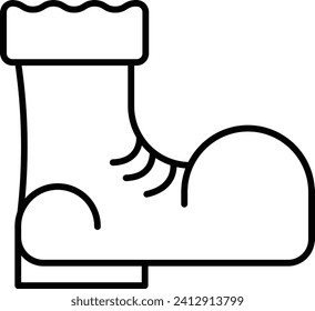 boot Outline vector illustration icon