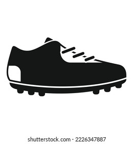Boot pair icon simple vector. Soccer shoe. Sport running