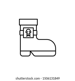 Boot, pirate icon. Element of pirate thin line icon