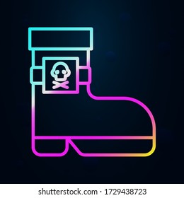 Boot, pirate nolan icon. Simple thin line, outline vector of Pirate icons for ui and ux, website or mobile application
