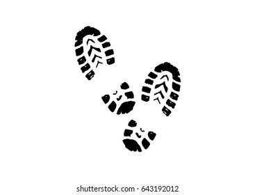 Boot Print in Black icon