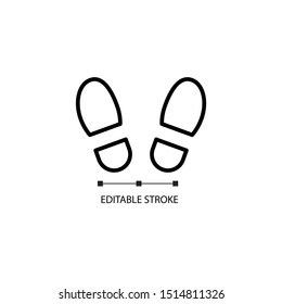 boot print icon, symbol template