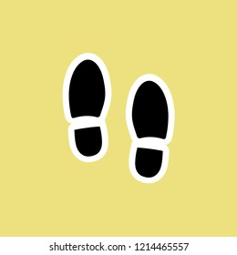 boot print. vector illustration