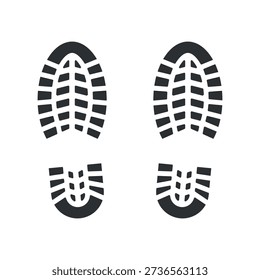 Boot print vector stock illustration
