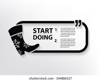 Boot Quotation Mark Speech Bubble,design